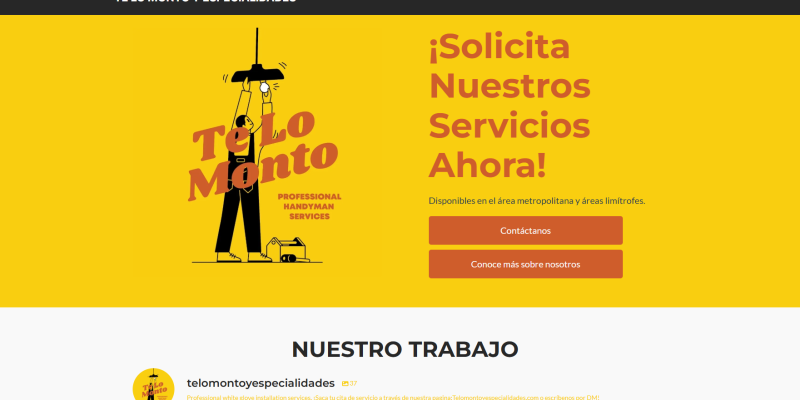 Te Lo Monto Website